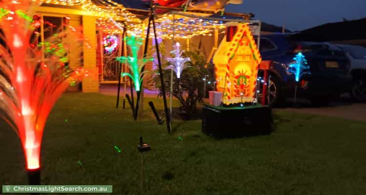 Christmas Light display at 21 The Garden Walk, Worrigee