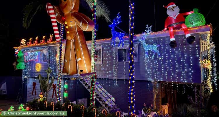 Christmas Light display at 9 Kerrong Court, Shailer Park