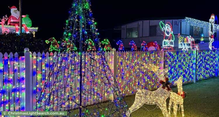 Christmas Light display at 9 Kerrong Court, Shailer Park