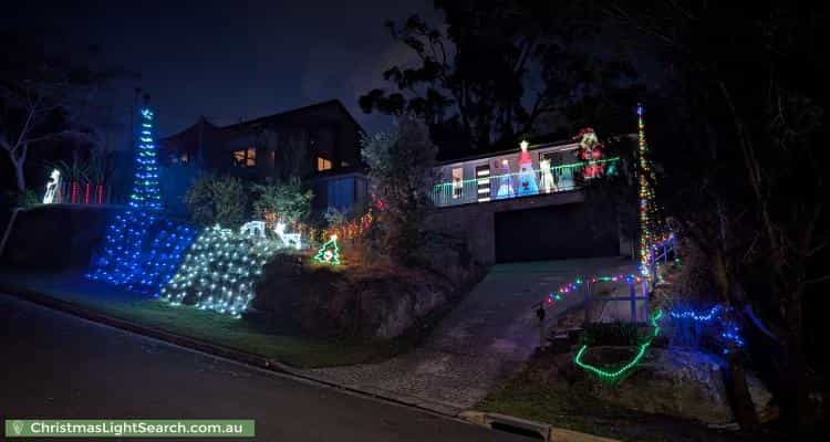 Christmas Light display at 2-4 Robinson Close, Hornsby Heights