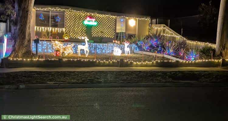Christmas Light display at 5 Stanley Street, Somerville