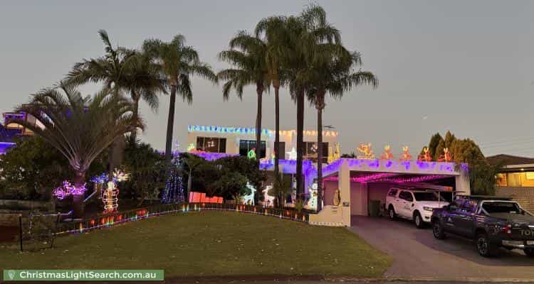 Christmas Light display at 9 Noranda Place, Noranda