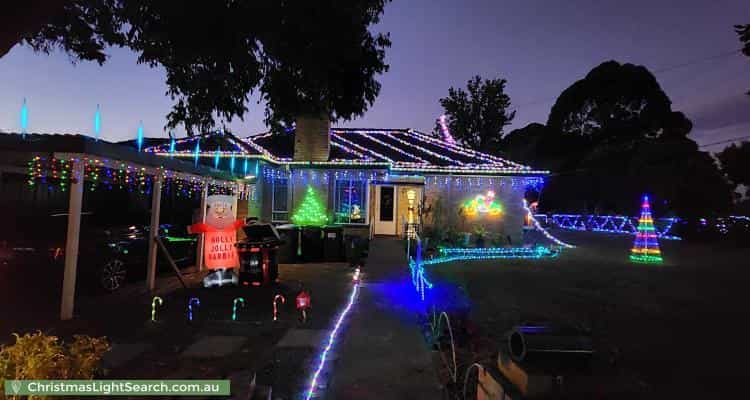 Christmas Light display at 9 Sabato Street, Croydon