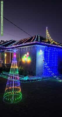 Christmas Light display at 9 Sabato Street, Croydon