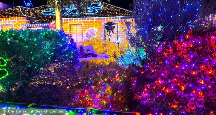 Christmas Light display at 30 Gardiner Avenue, Warradale