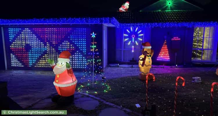 Christmas Light display at 7 Greendale Court, Narre Warren