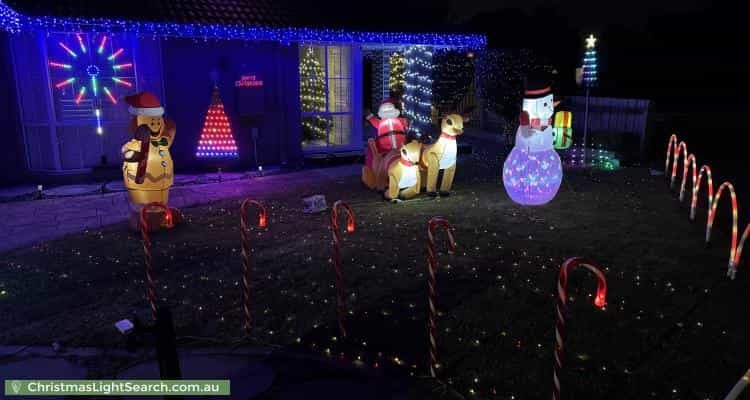 Christmas Light display at 7 Greendale Court, Narre Warren