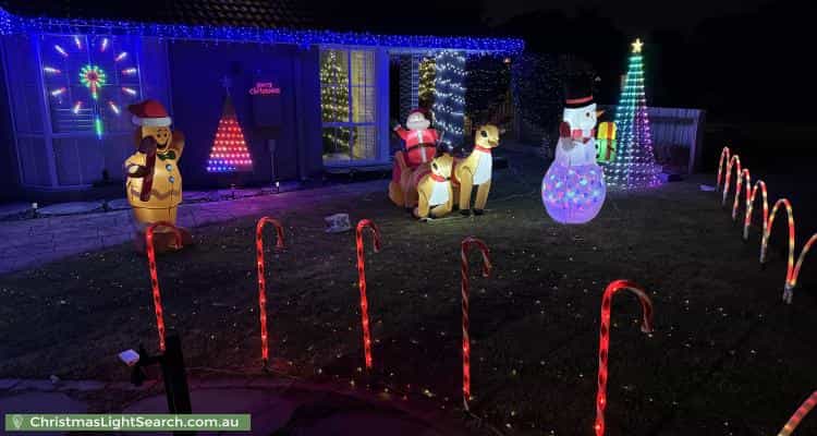 Christmas Light display at 7 Greendale Court, Narre Warren