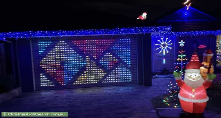 Christmas Light display at 7 Greendale Court, Narre Warren