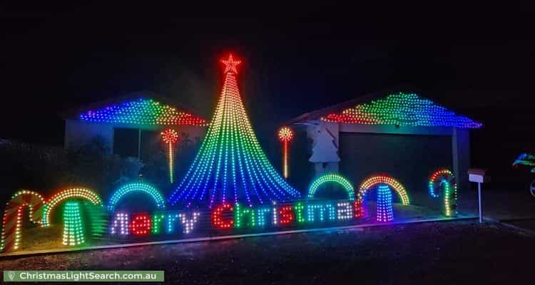 Christmas Light display at 42 Richardson Circuit, Conder