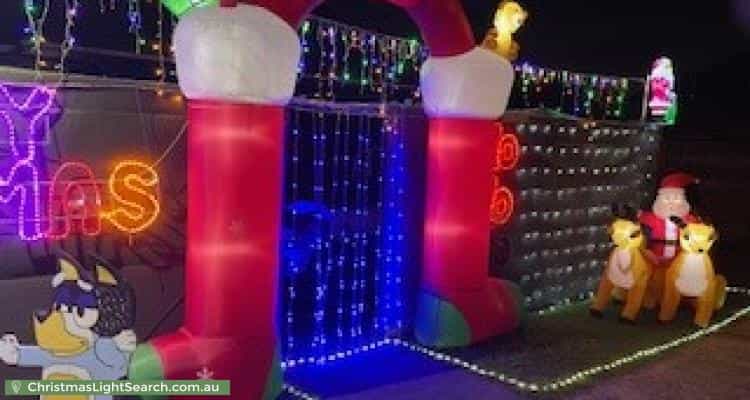 Christmas Light display at 242 Stanley Road, Carina