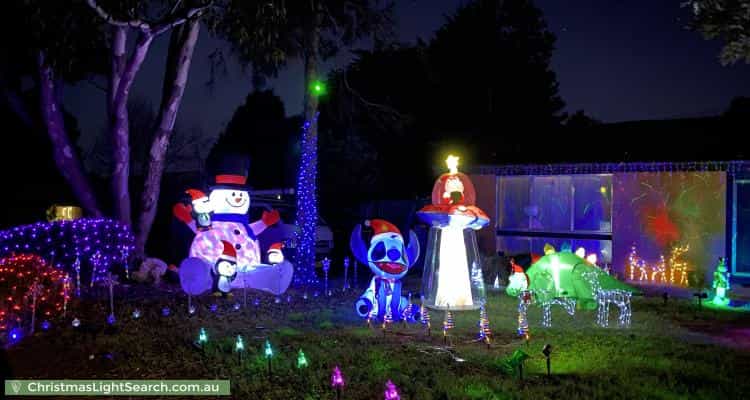 Christmas Light display at 4 Lyall Crescent, Kambah