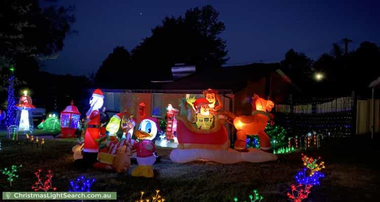 Christmas Light display at 4 Lyall Crescent, Kambah