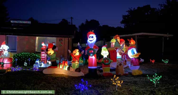 Christmas Light display at 4 Lyall Crescent, Kambah