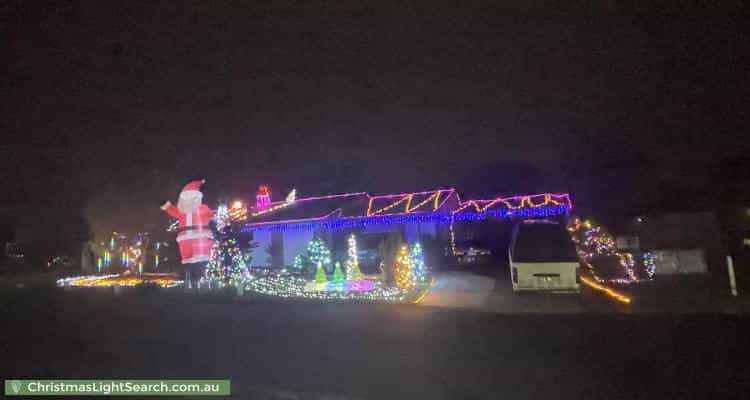 Christmas Light display at 7 Wordel Place, Kurunjang