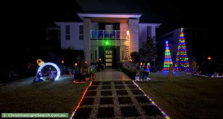 Christmas Light display at 17 Brunner Court, Kellyville