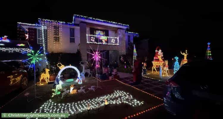Christmas Light display at 17 Brunner Court, Kellyville