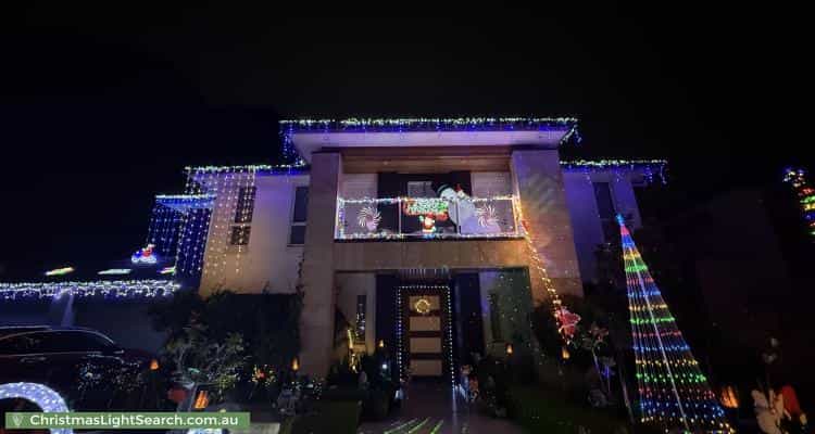 Christmas Light display at 17 Brunner Court, Kellyville