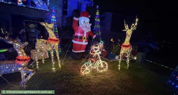 Christmas Light display at 17 Brunner Court, Kellyville
