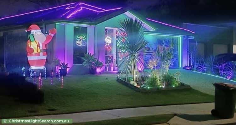 Christmas Light display at 8 Wyeth Street, Bellbird Park