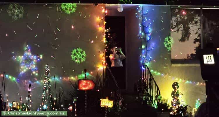 Christmas Light display at 135 Mockridge Road, Clarendon Vale