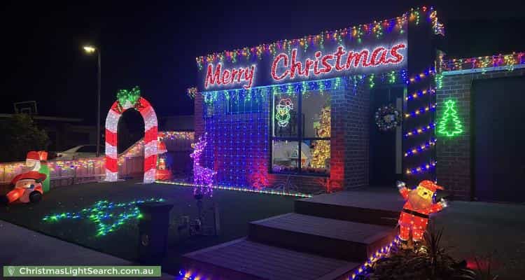 Christmas Light display at 16 Acacia Street, Officer