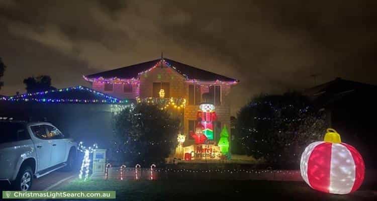 Christmas Light display at  Hamelin Drive, Lake Coogee