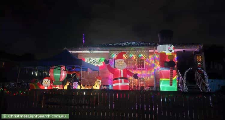 Christmas Light display at  Wagawn Street, Woodridge