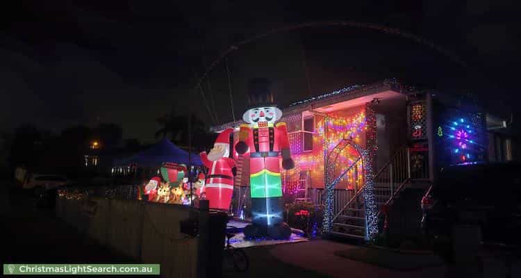 Christmas Light display at  Wagawn Street, Woodridge