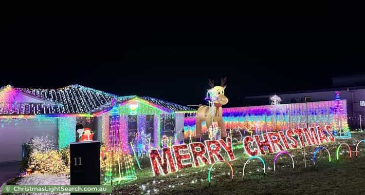 Christmas Light display at 11 Tierney Street, Muswellbrook