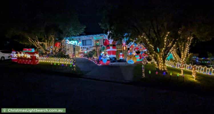 Christmas Light display at 1 Wendy Street, Cardiff