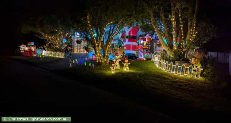 Christmas Light display at 1 Wendy Street, Cardiff