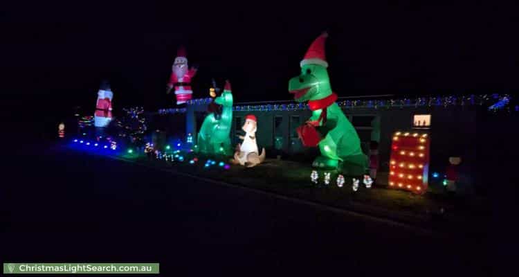 Christmas Light display at  Bon Street, Lobethal