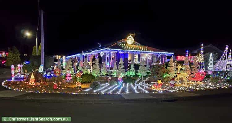 Christmas Light display at  Purdon Street, Old Beach