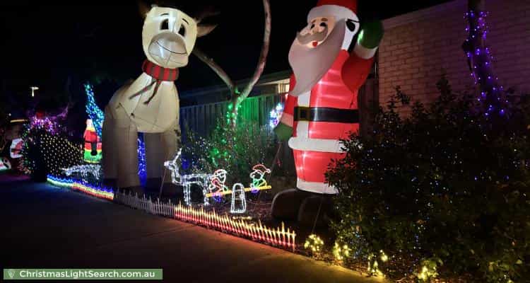 Christmas Light display at 127 Beachside Parade, Yanchep