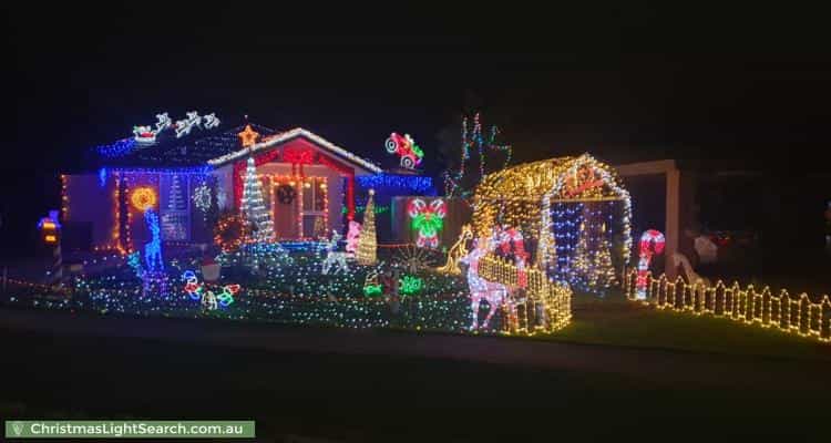 Christmas Light display at 4 Denham Court, Kealba