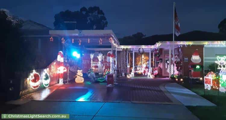 Christmas Light display at 3 Emma Court, Berwick