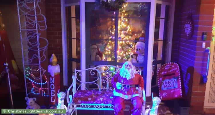 Christmas Light display at 3 Emma Court, Berwick