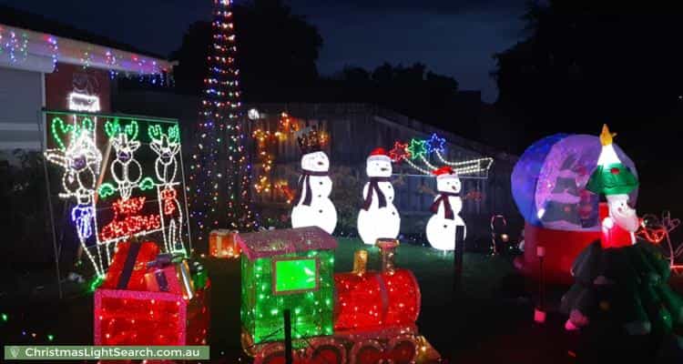 Christmas Light display at 3 Emma Court, Berwick