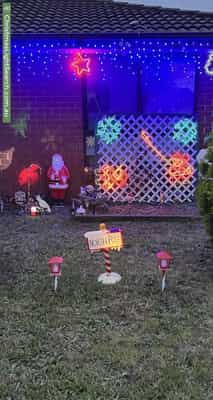Christmas Light display at 101 Shane Avenue, Seabrook