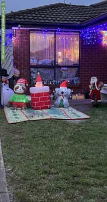 Christmas Light display at 101 Shane Avenue, Seabrook
