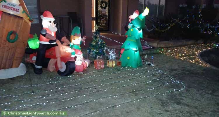 Christmas Light display at 65 Burnham Way, Girrawheen