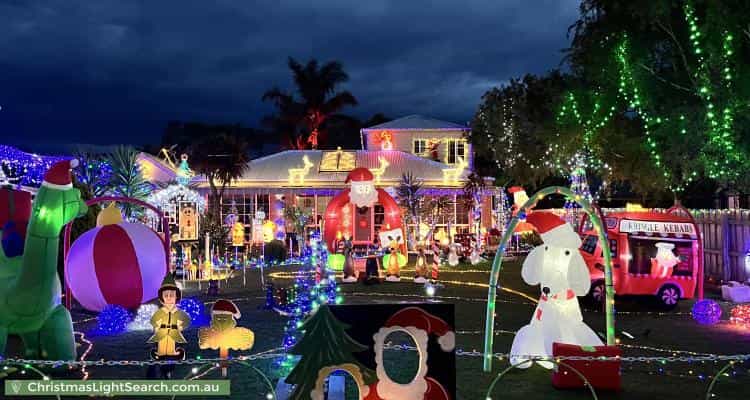 Christmas Light display at 6 Rollings Close, Rosebud