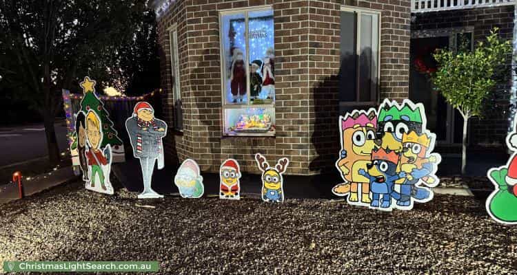 Christmas Light display at 1 Anouk Way, Melton West