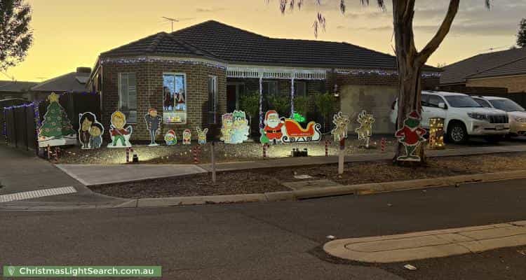 Christmas Light display at 1 Anouk Way, Melton West