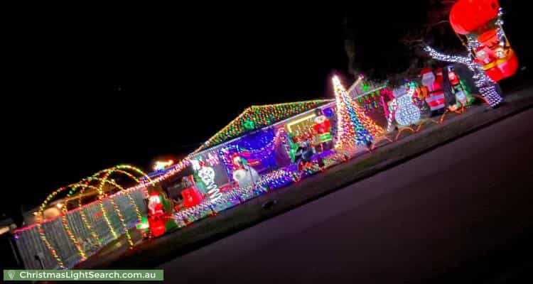Christmas Light display at 2 Savannah Court, Frankston