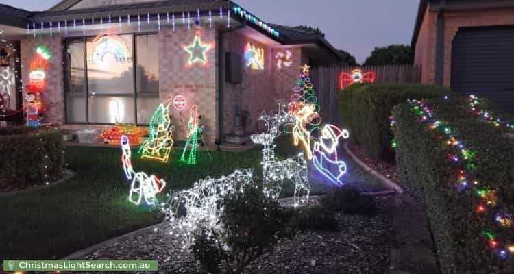 Christmas Light display at 17 Delma View, Gungahlin