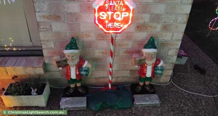 Christmas Light display at 17 Delma View, Gungahlin