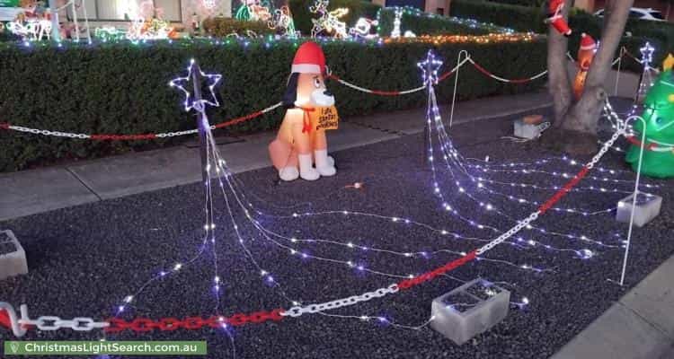 Christmas Light display at 17 Delma View, Gungahlin