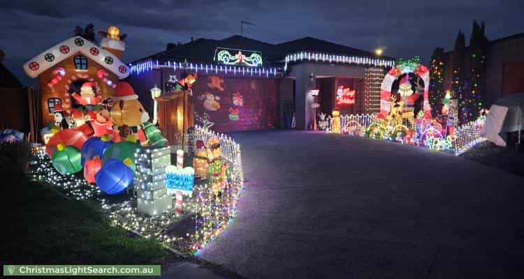 Christmas Light display at 14 Uralla Street, Wyndham Vale
